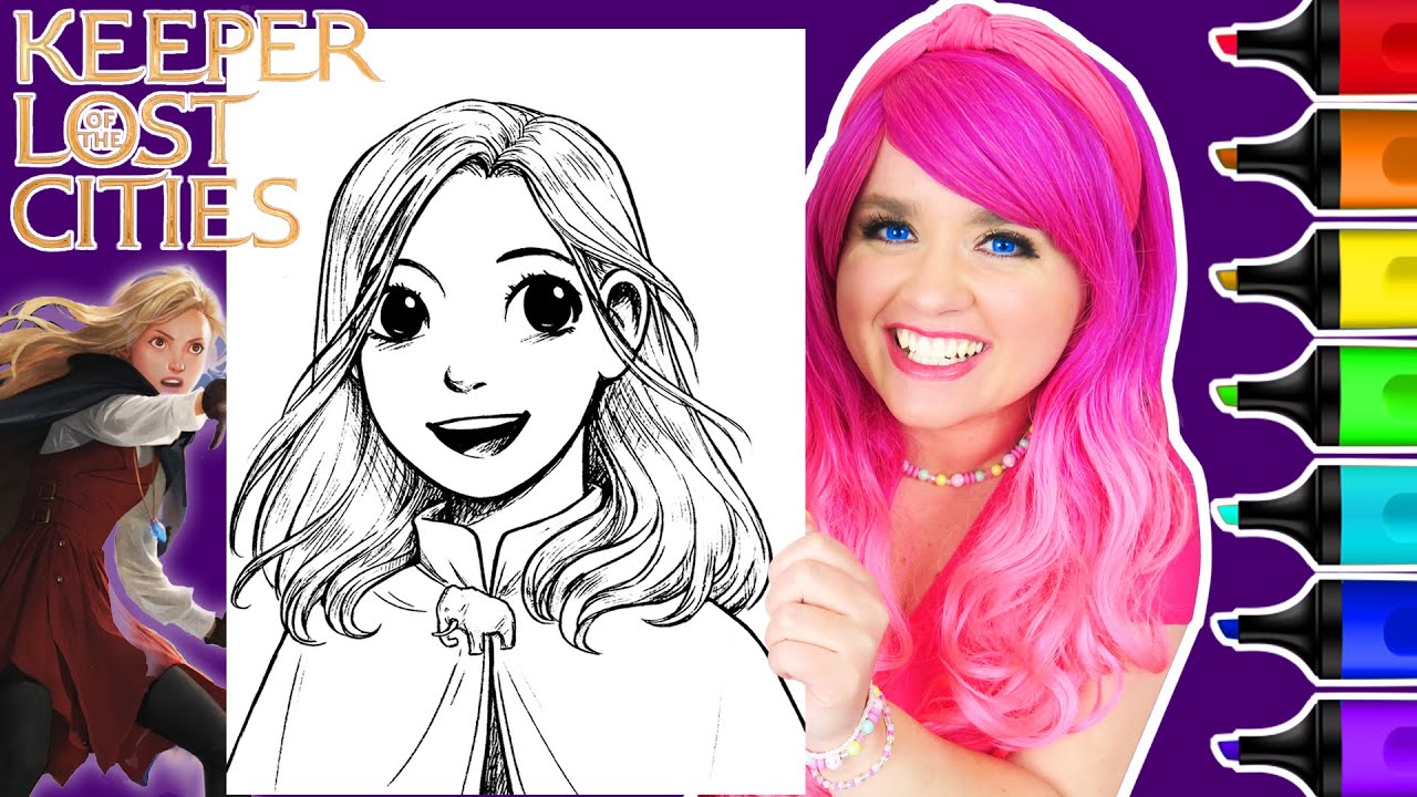 Coloring sophie keeper of the lost cities coloring page ohuhu art markers