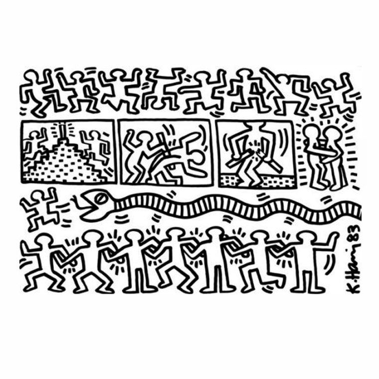 Free keith haring coloring pages download free keith haring coloring pages png images free cliparts on clipart library