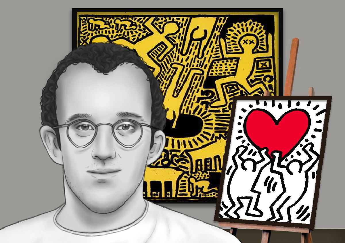 Keith haring paintings bio ideas