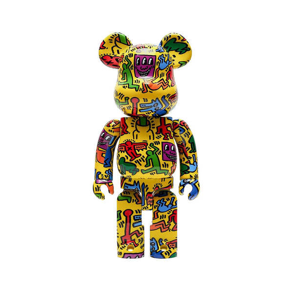 Bearbrick keith haring art print by gunnar gutmann