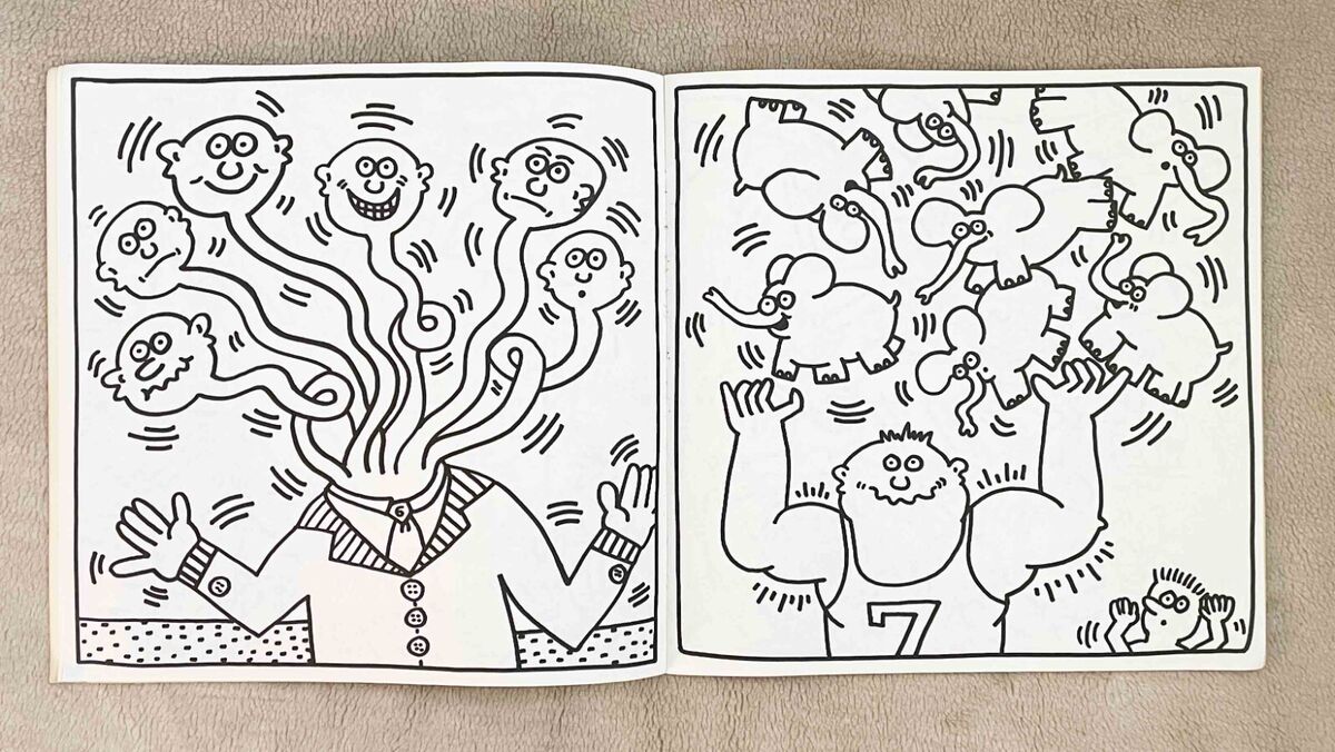 The keith haring loring book estate of keith haring unlored pages