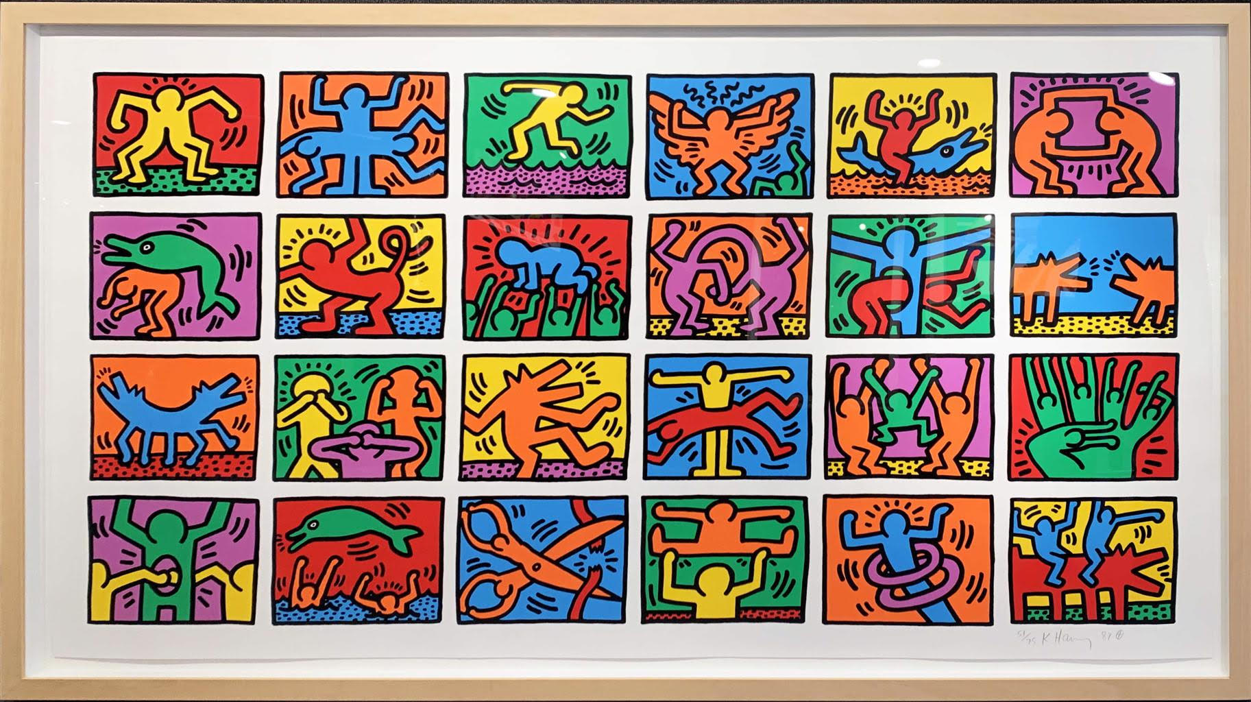 Keith haring retrospect silkscreen s