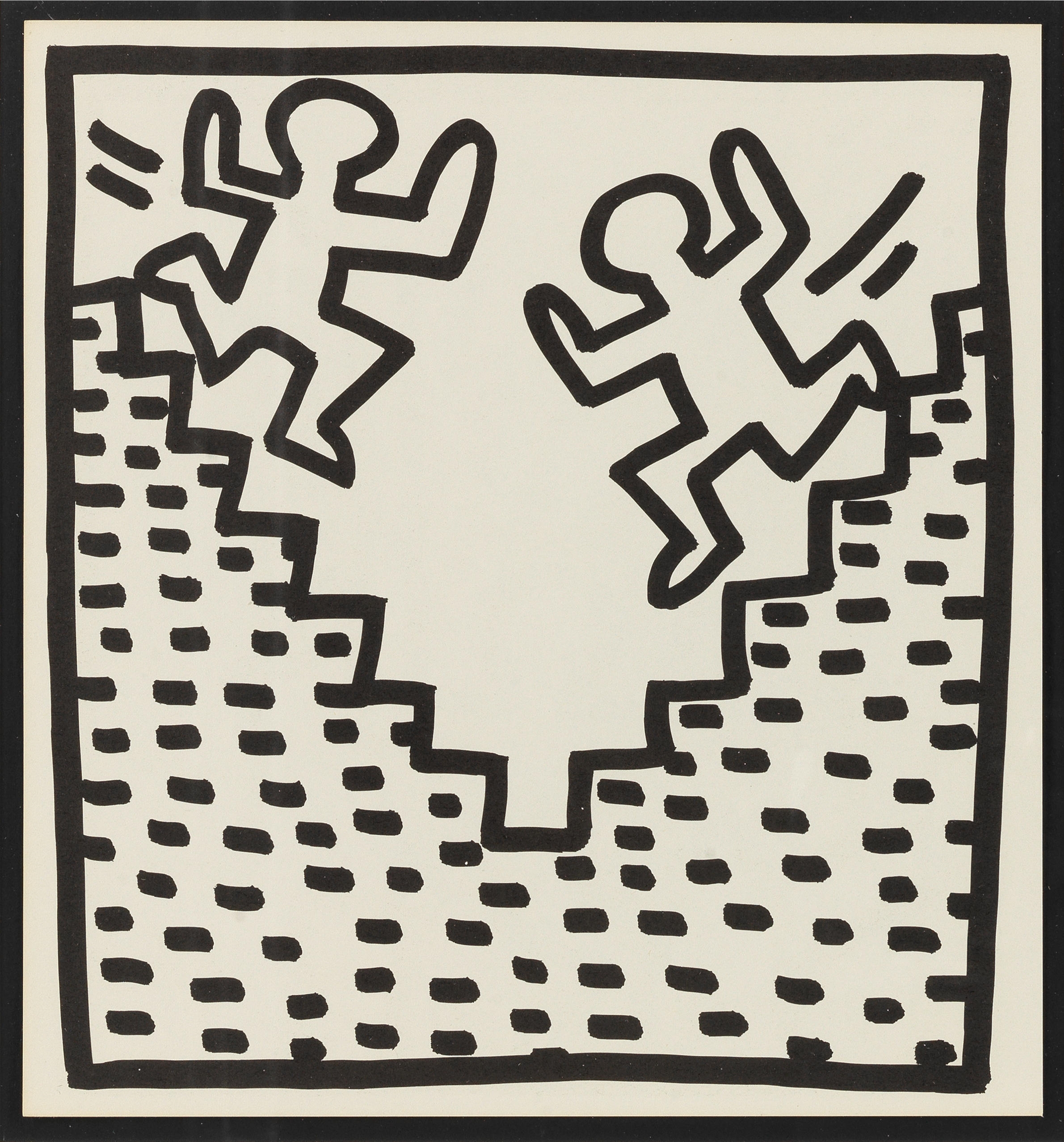 Keith haring six coloring book plates from keith haring