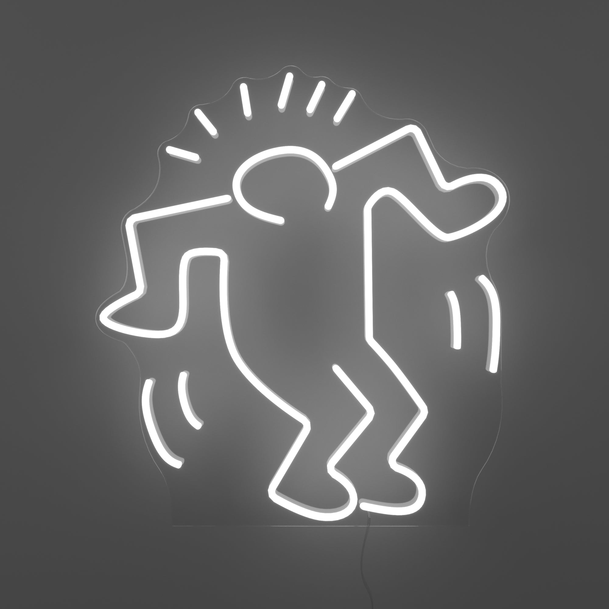 Dancing man yp x keith haring led neon sign