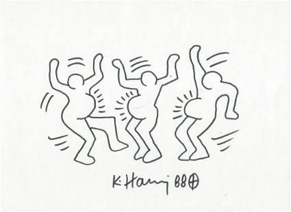 Keith haring dancing pregnant women