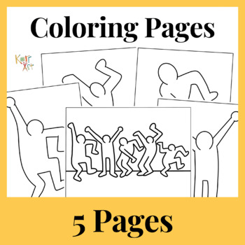 How to draw keith haring people elementary drawing guide by karr art