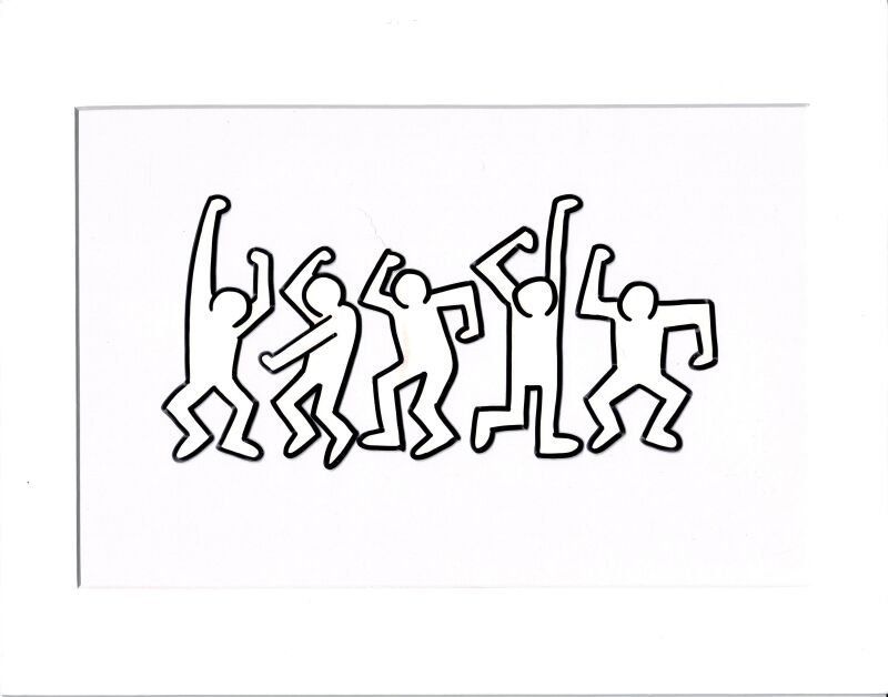 Keith haring sesame street vintage dancing men production animation cel available for immediate sale at sothebys