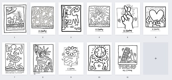 Keith haring art prints coloring pages art history art teacher art lover adult coloring book sub lesson early finisher download now