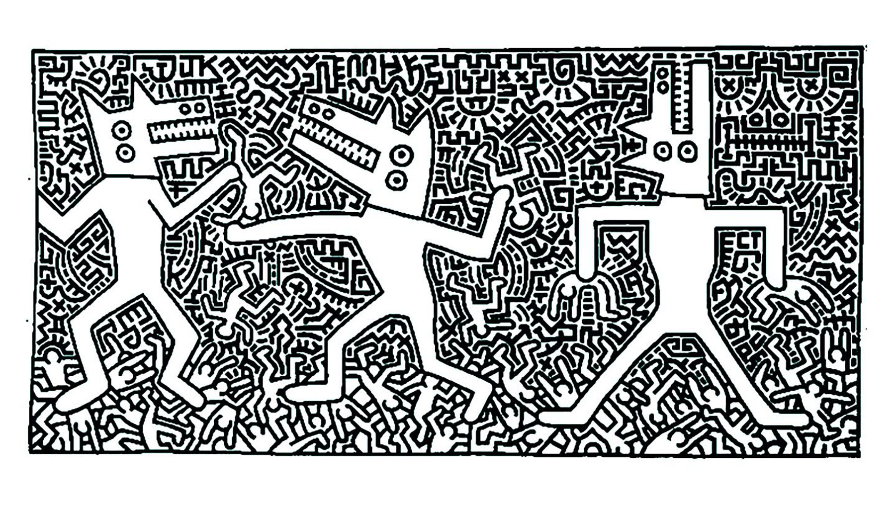 Keith haring image to print and color