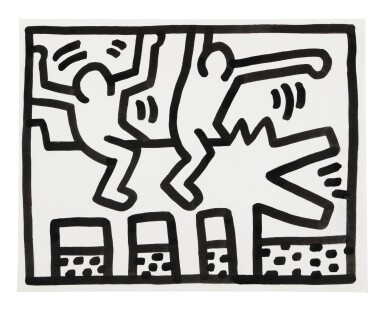 Untitled pop shop drawing keith harings greatest hits the pop shop drawings sothebys