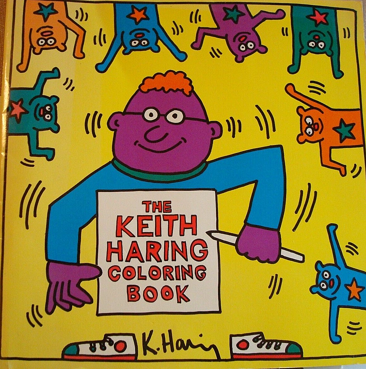 The keith haring coloring book first edition uncolored pages