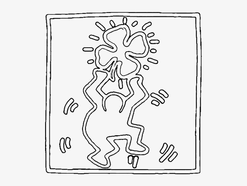 Keith haring for kids artprints to color pop art paintings