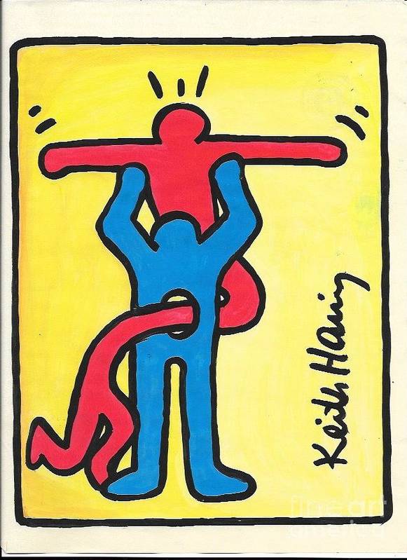 Keith haring art print by new york artist