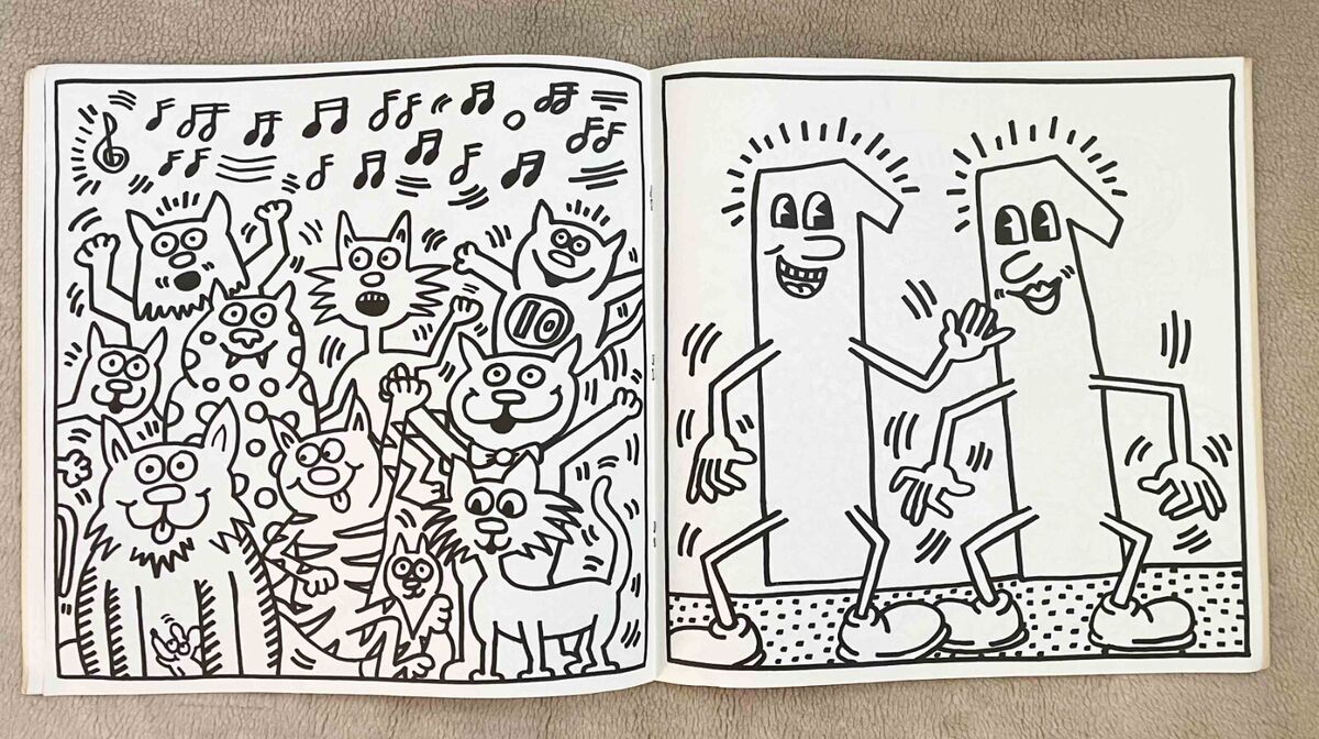 The keith haring loring book estate of keith haring unlored pages