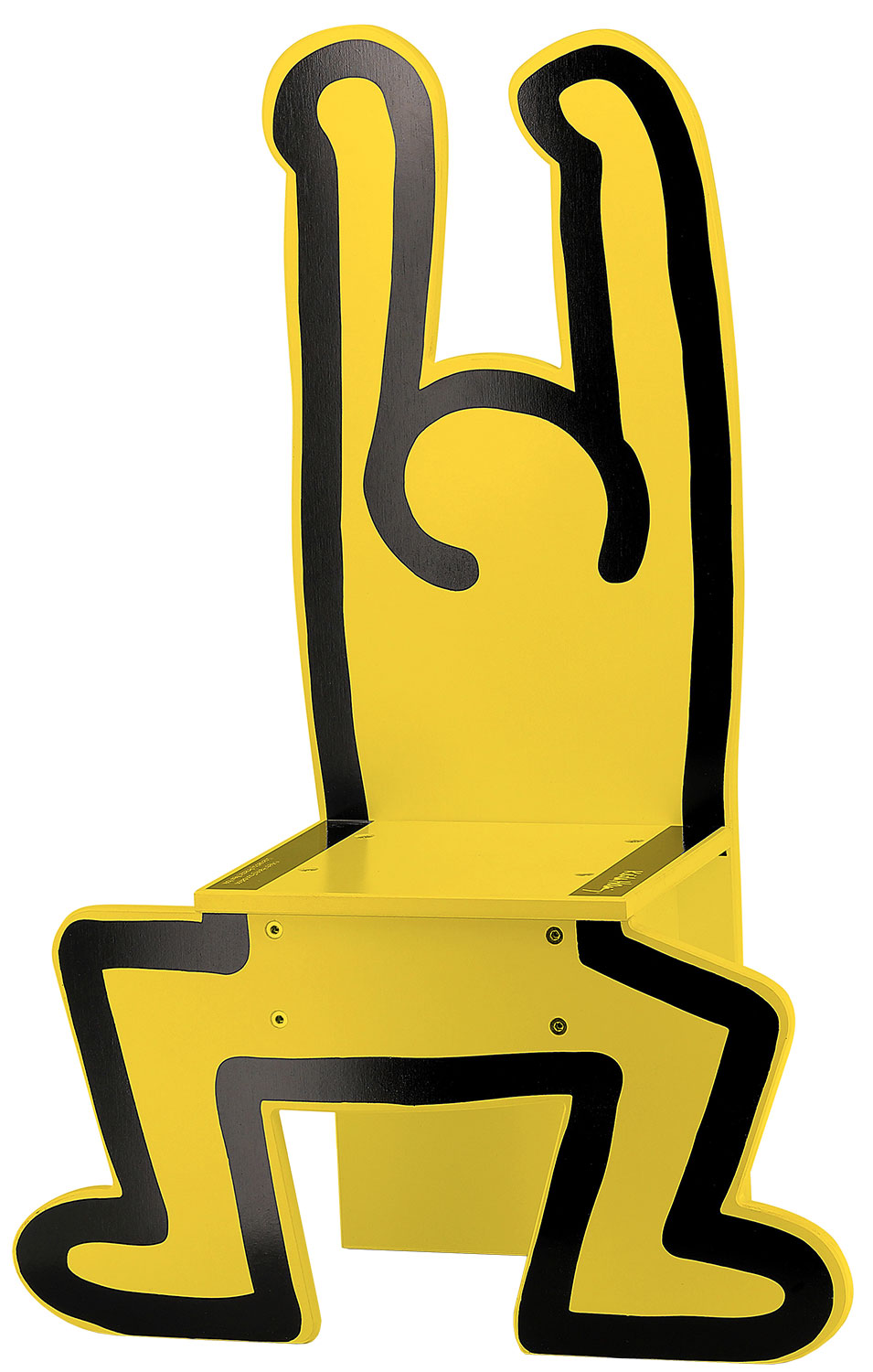 Buy childrens chair keith haring yellow version ars mundi