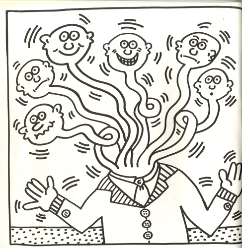 Lithographs coloring book by keith haring on auctions