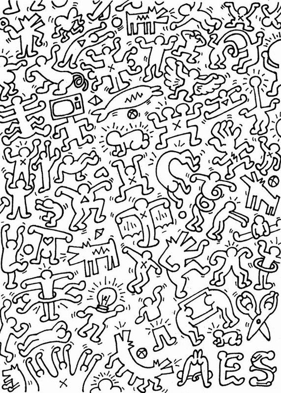 How to create an icon collection keith haring art haring art keith haring