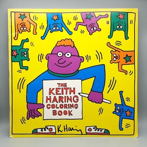 Rare keith haring coloring book original form the