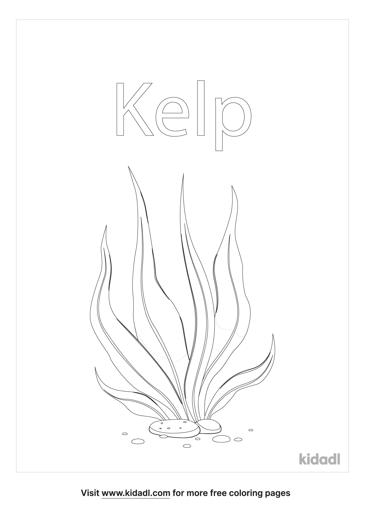 Free kelp coloring page coloring page printables