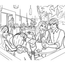 Barbie ken and friends coloring pages