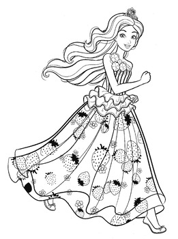 Barbie coloring pages by coloring book hkm tpt