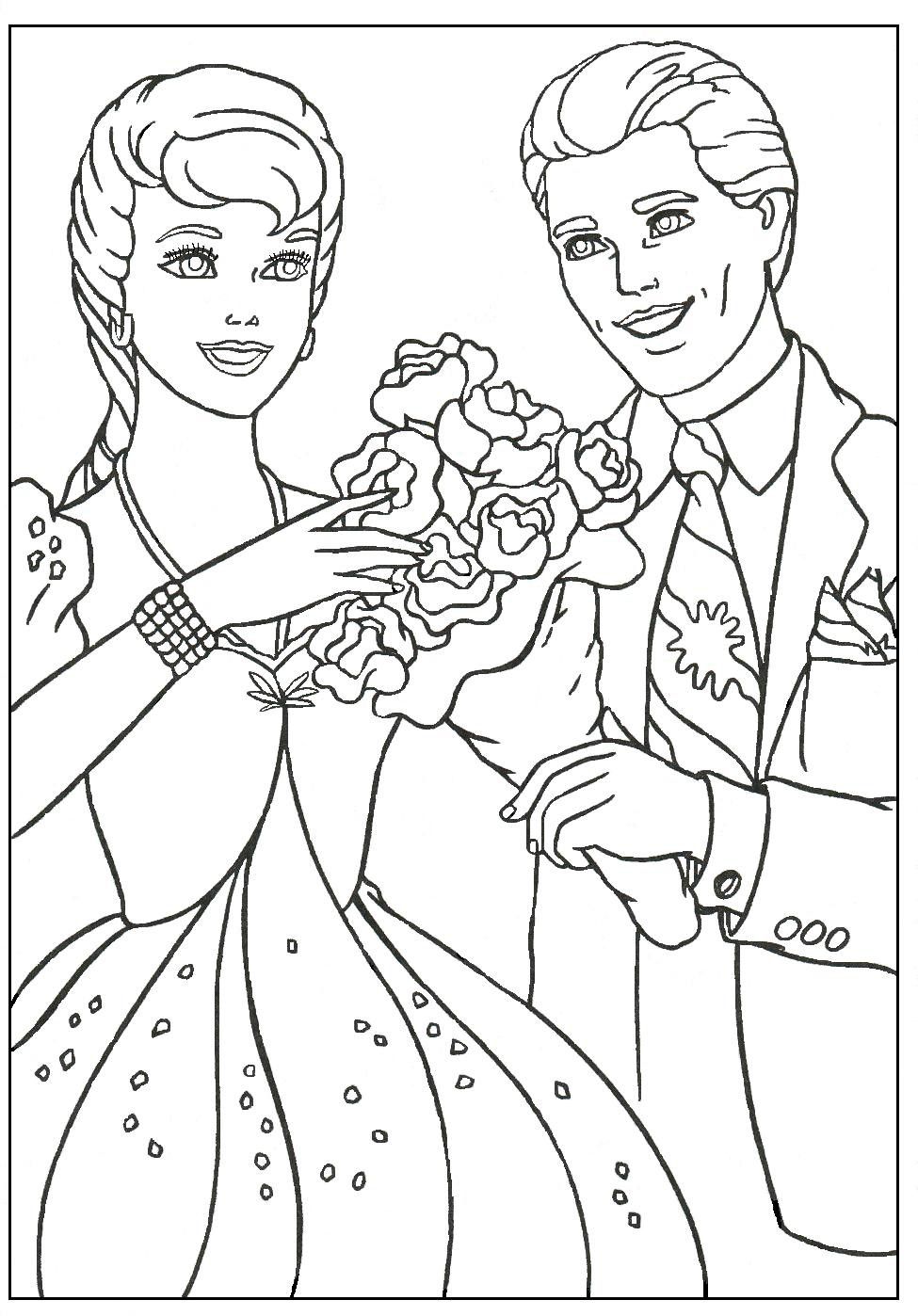 Barbie and ken coloring pages â through the thousands of photos on