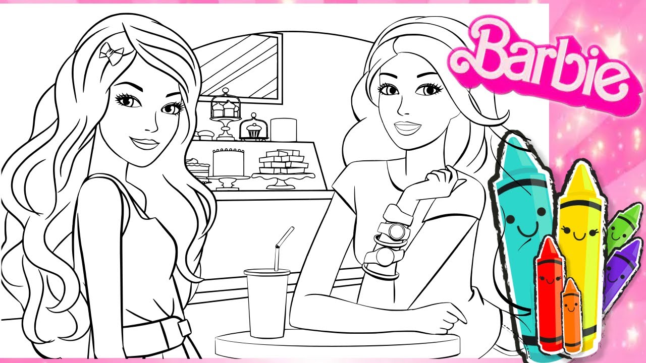 Barbie coloring pages for kids