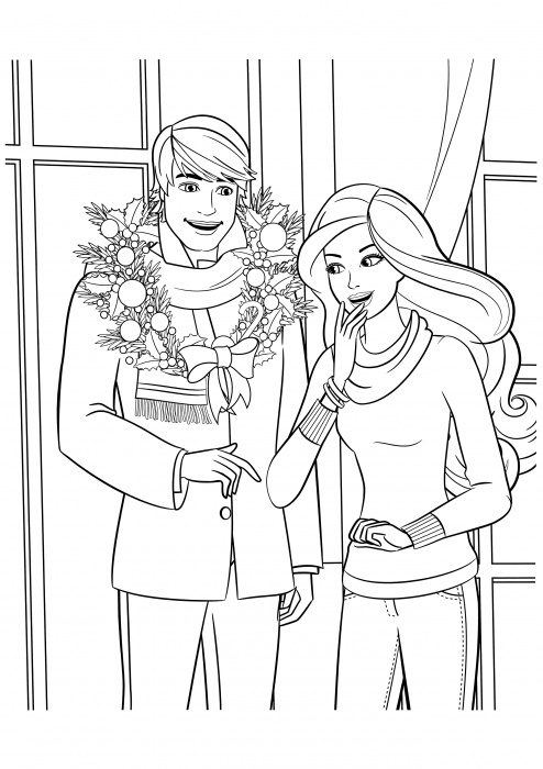 Ken and barbie coloring pages barbie coloring pages