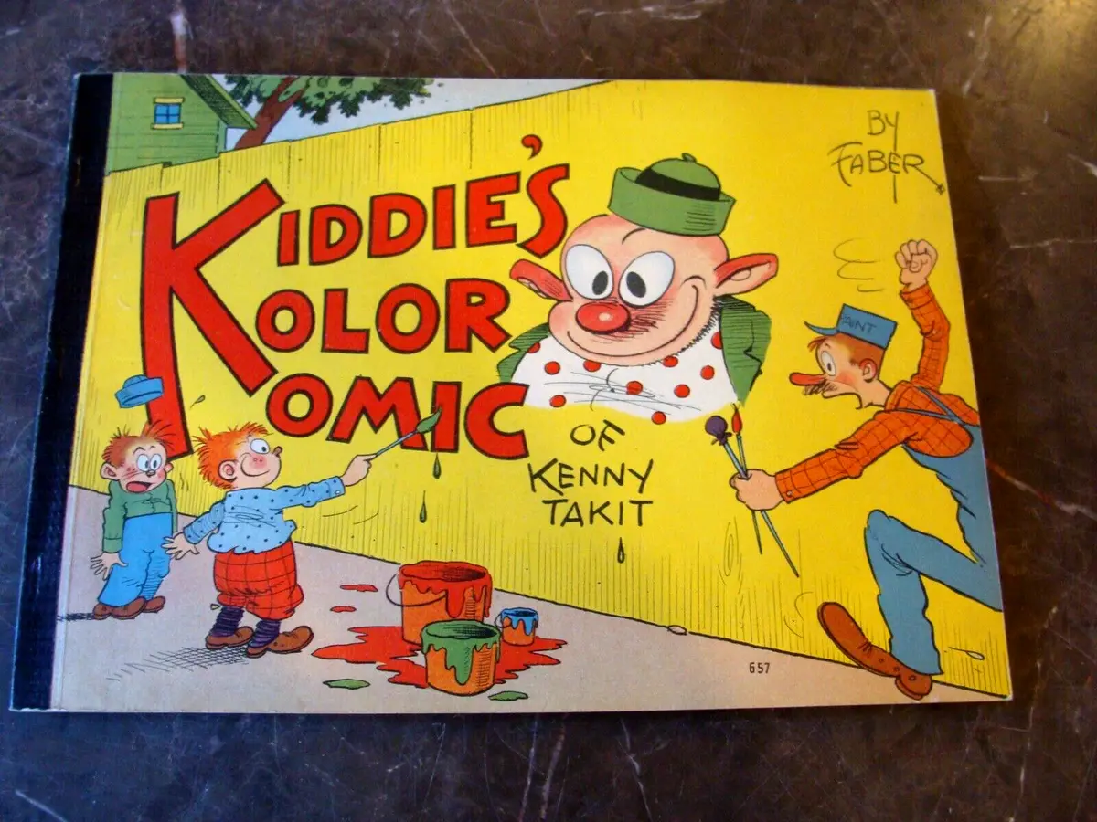 Kiddies kolor komic kenny takit coloring ic book x exc blank