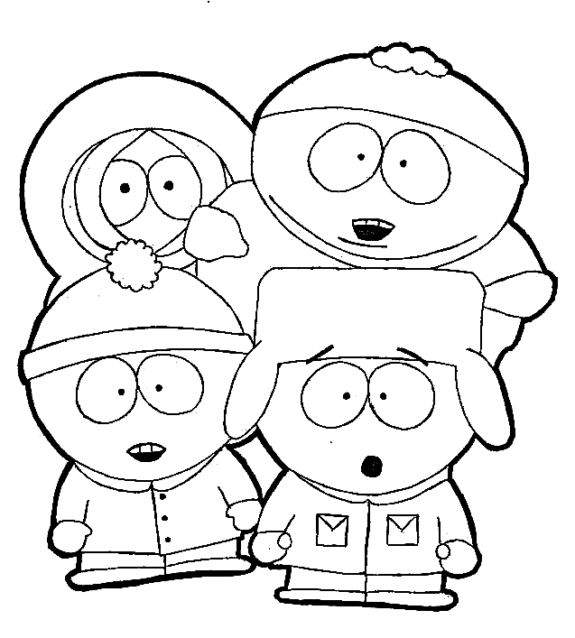 South park coloring pages printable for free download