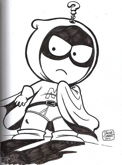 Mysterionkenny mccormick south park by jacob chabot mocca fest in jason borellis sketchbook ic art gallery room