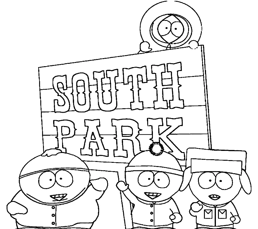 South park coloring pages free and easy to print sheets for kids