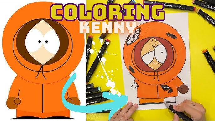 Coloring kenny who killed kenny southpark howtodraw soun