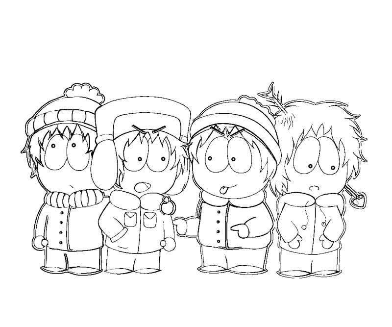 South park coloring pages