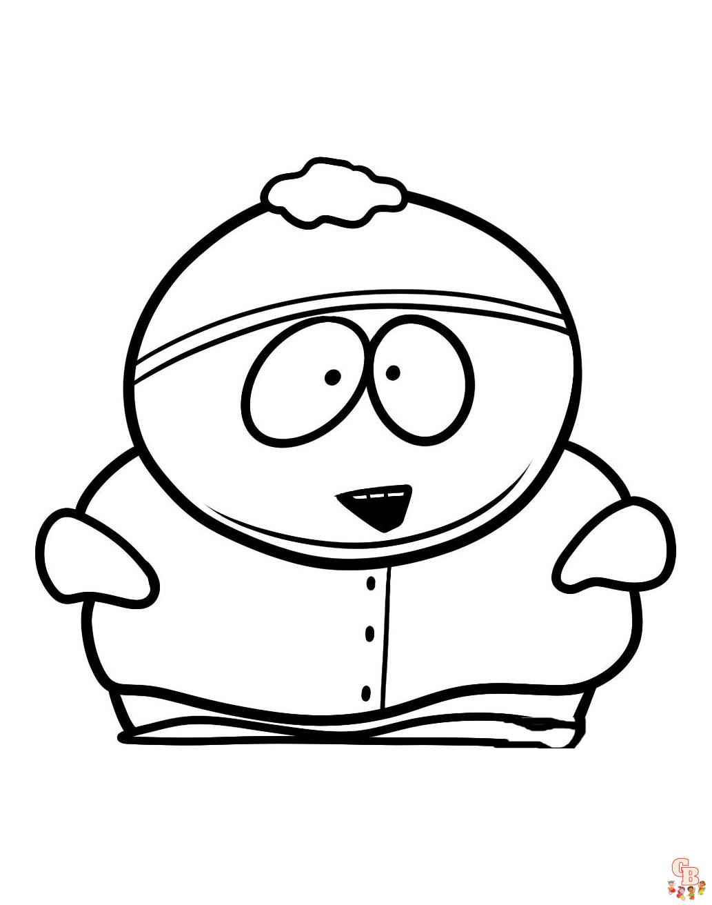 South park coloring pages free and easy to print sheets for kids