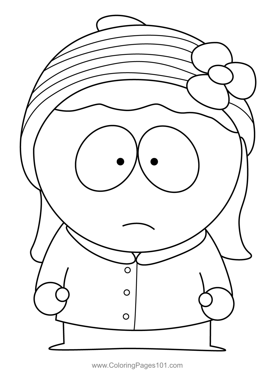 Heidi turner south park coloring page south park coloring pages coloring pages for kids