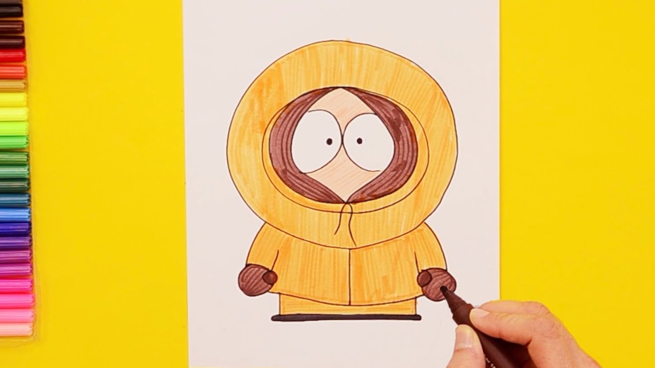 How to draw kenny mccormick south park characters