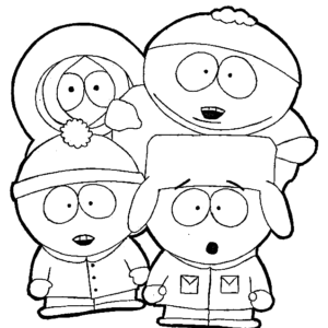 South park coloring pages printable for free download