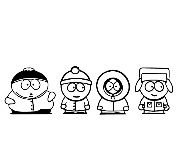 South park coloring pages printable for free download