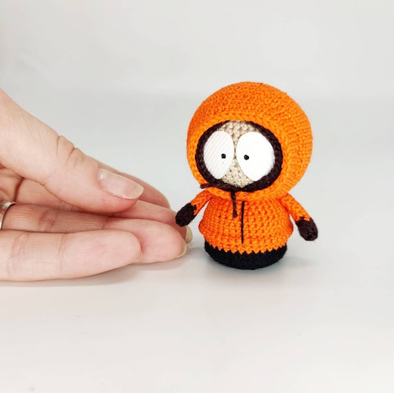 Kenny mccormick amigurumi south park crochet character stuffed toys edy central heroes plush toys gift for geek south park amigurumi doll