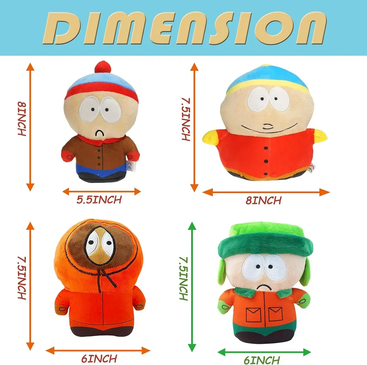 South park plush toys doll kenny south park plushies kids birthday giftscm