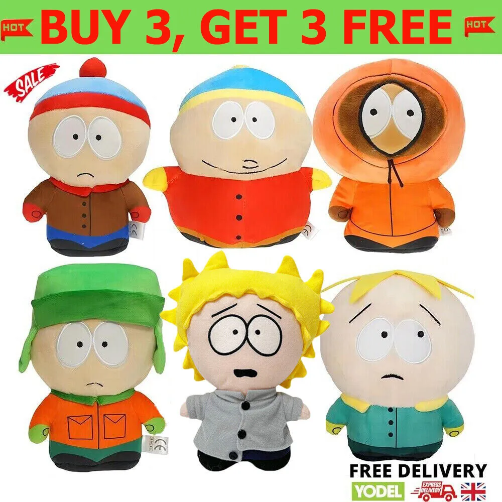 South park plush plushies doll soft toys kenny stan kyle cartman mcrmick gifts