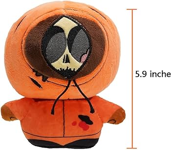 Zjyjing plush toy figure with detachable head creative cartoon figure skull kenny toys games