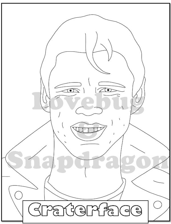 Grease digital adult coloring book instant print pdf indoor activity secret santa art therapy coloring pages s movie travolta