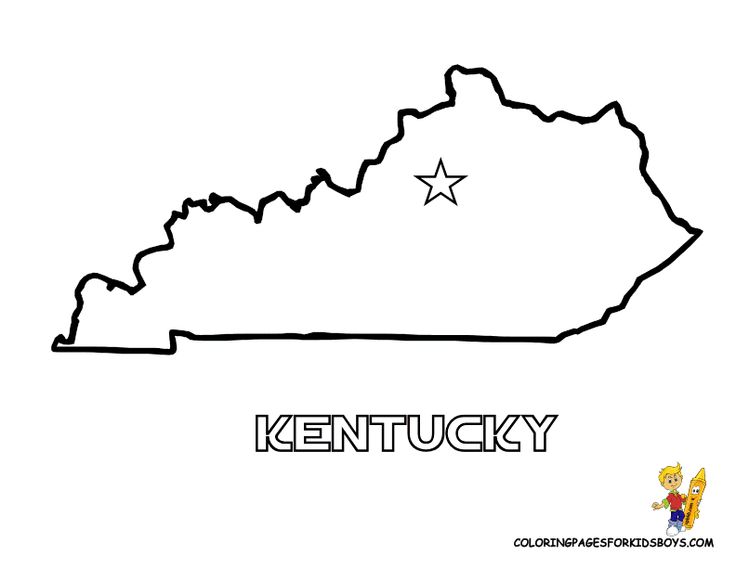 Kids printable map kentucky preschool lesson plans kentucky state map preschool lessons