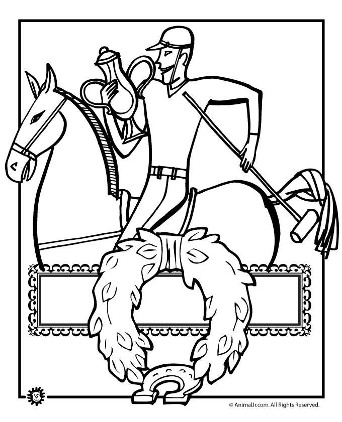 Kentucky derby coloring pages printable for free download