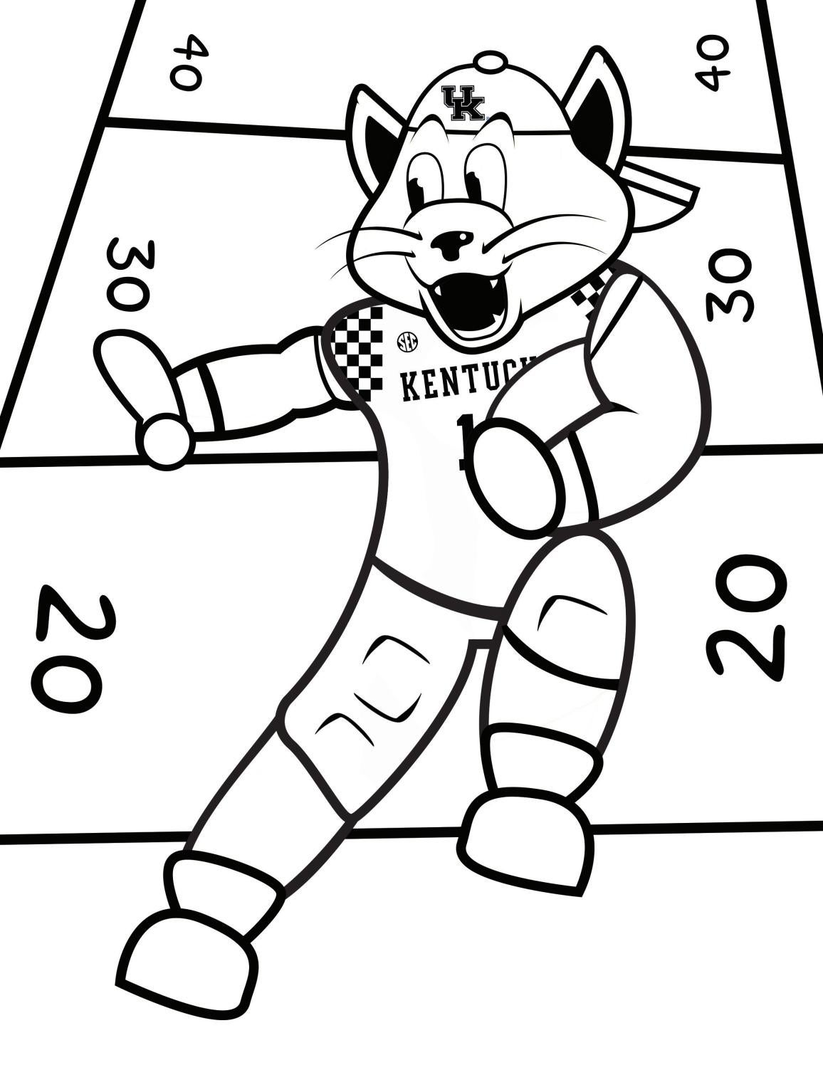 Jwc coloring pages by university of kentucky athletics