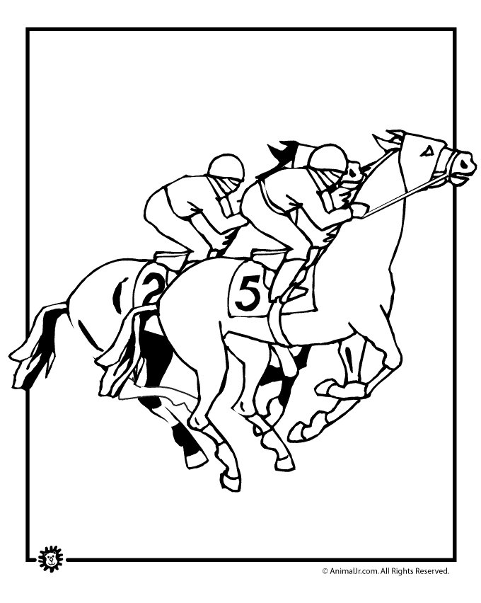 Kentucky derby coloring pages printable for free download