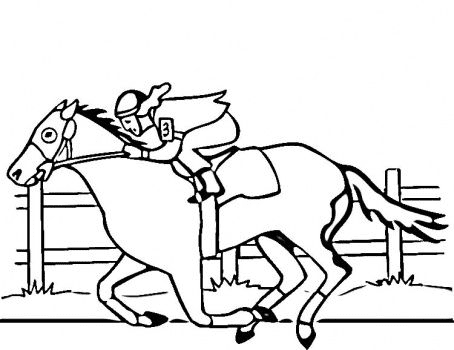 Free kentucky derby coloring page