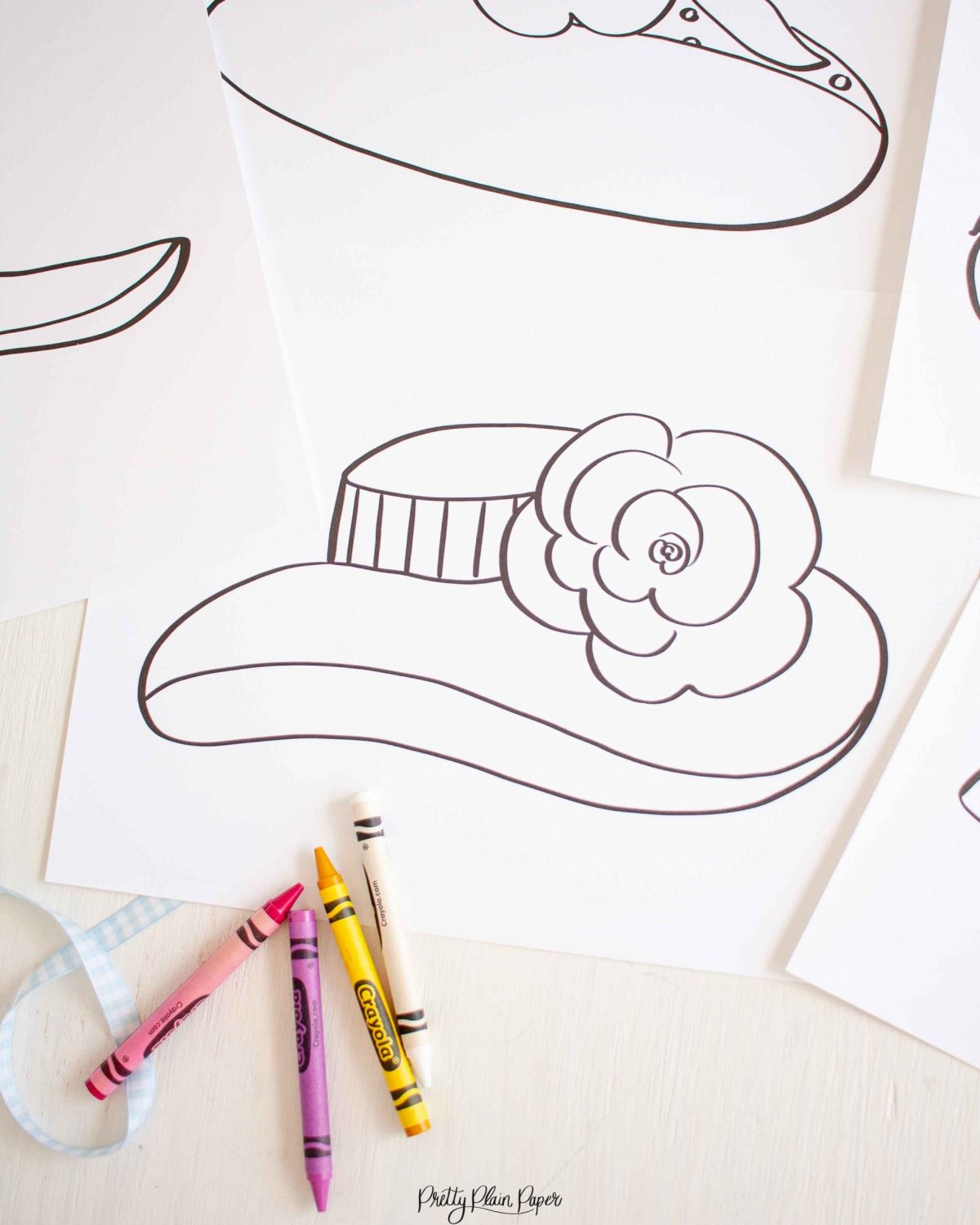 Fancy hats coloring pages